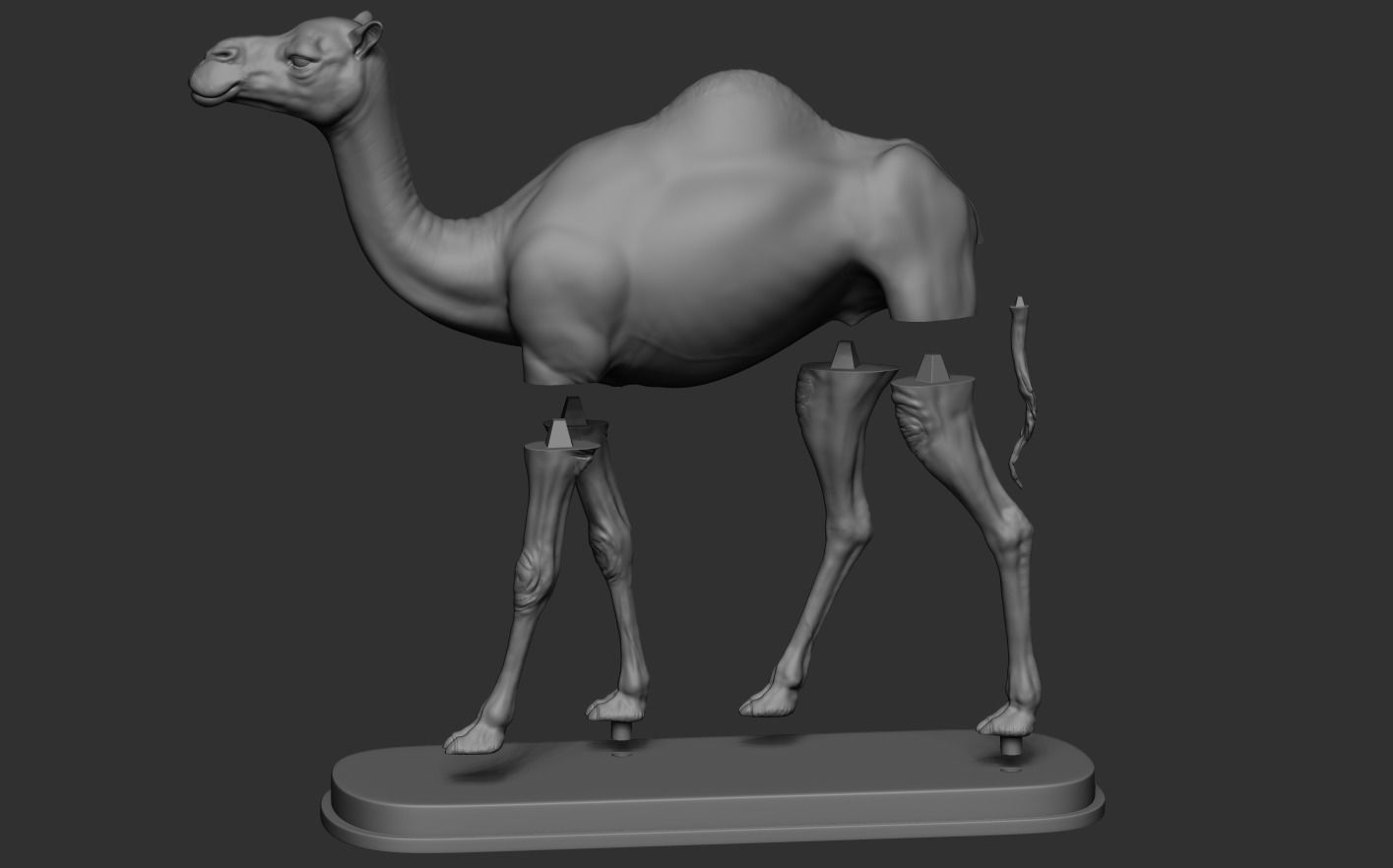 Camel statue of 3D print model_16
