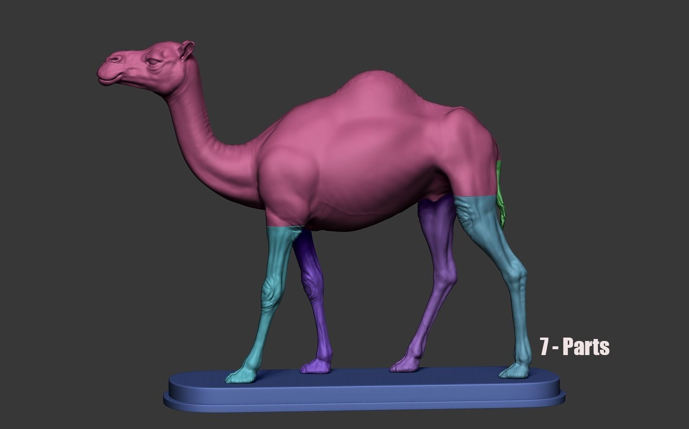 Camel statue of 3D print model_17