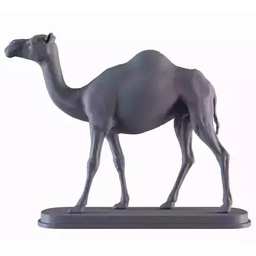 Camel statue of 3D print model