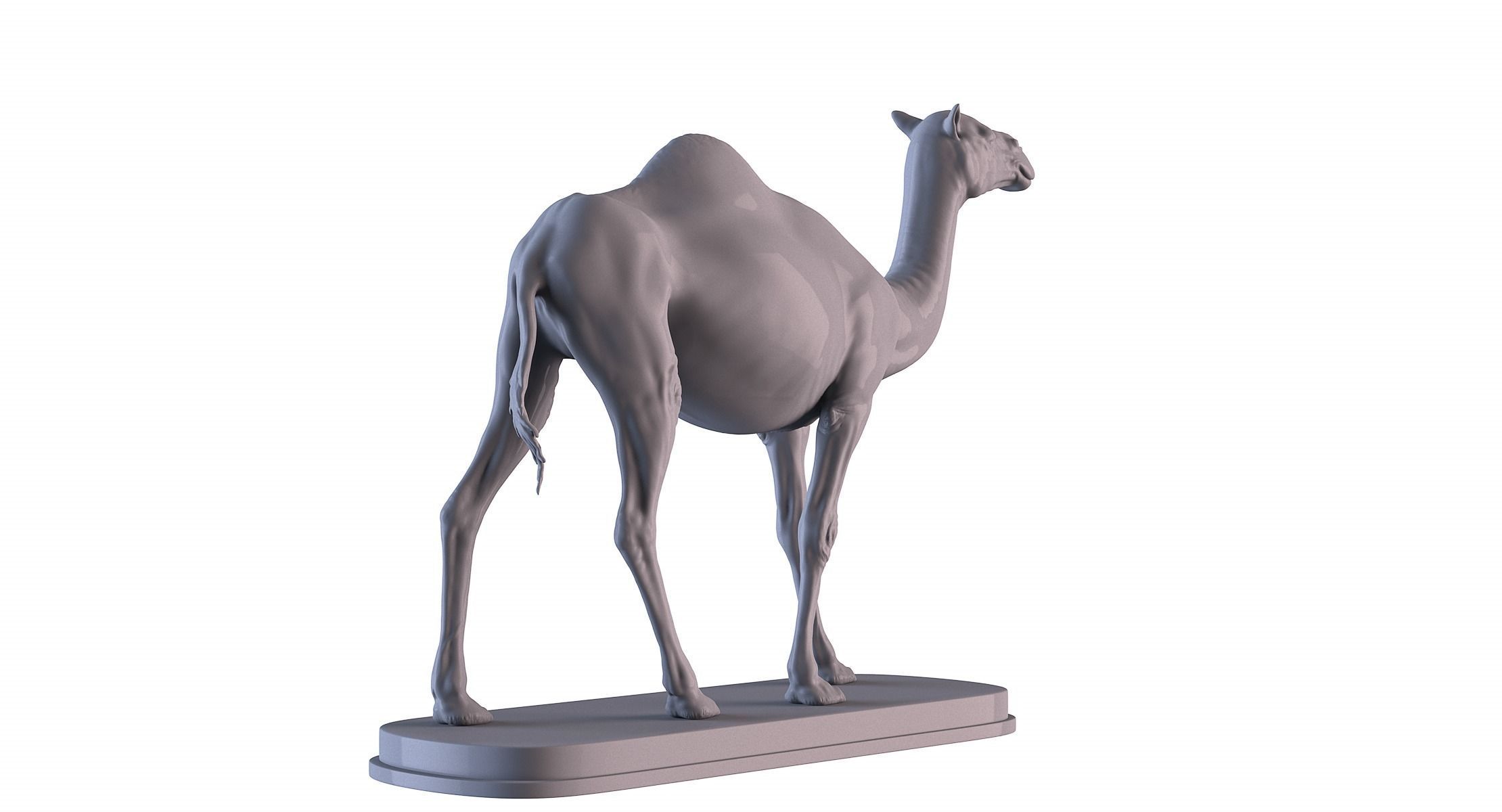 Camel statue of 3D print model_6
