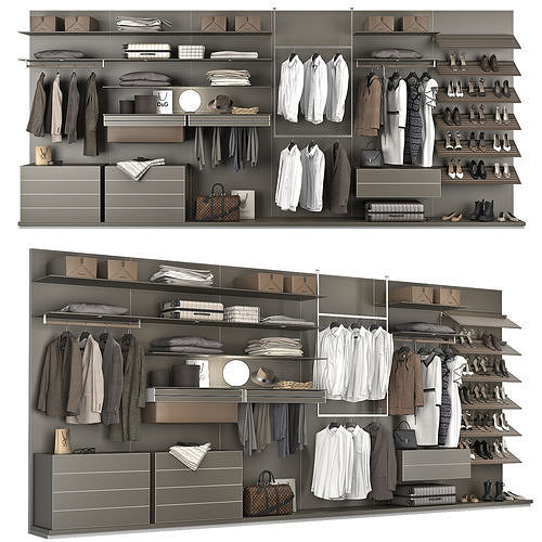 Walk-in Closet Rimadesio Abacus 1 3D model