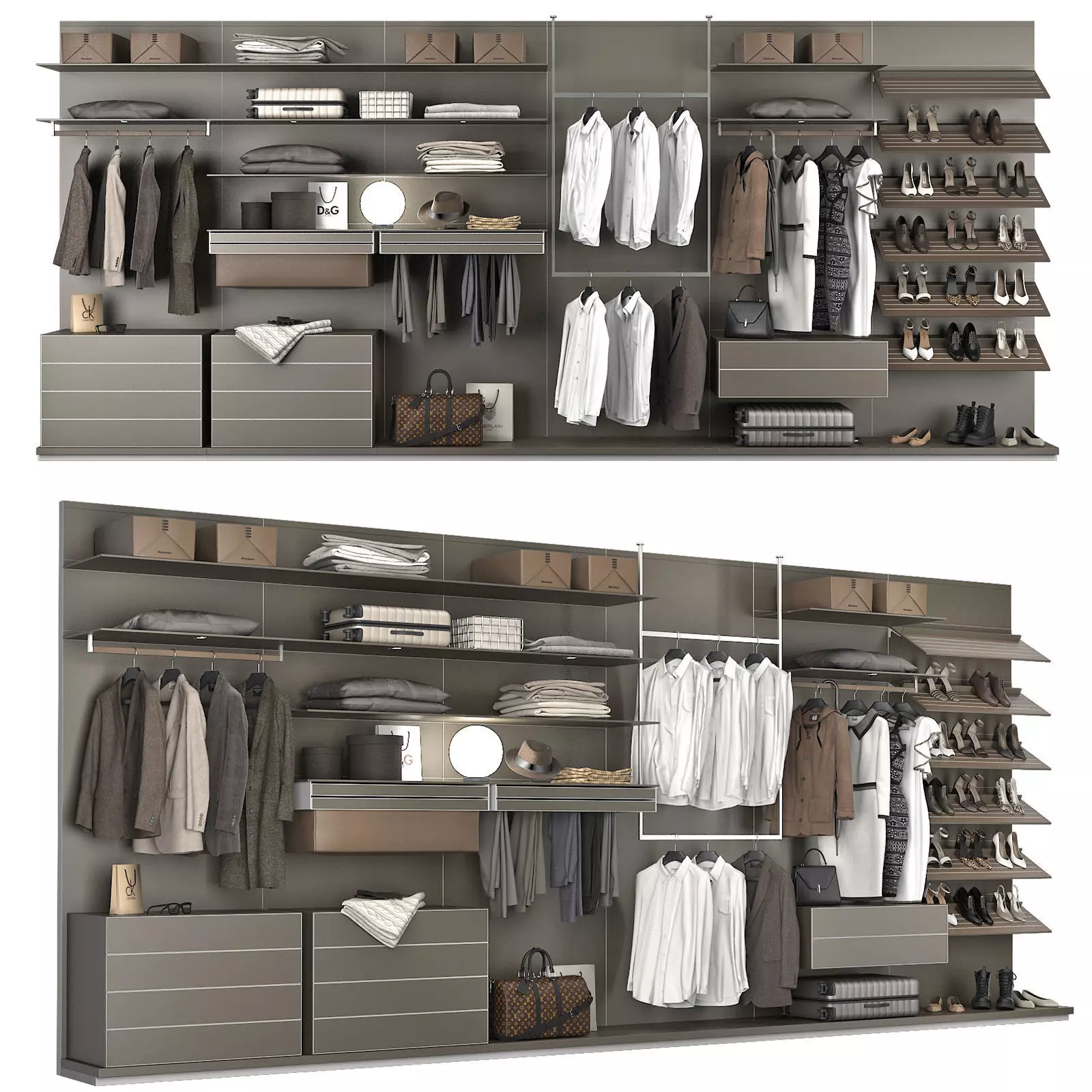 Walk-in Closet Rimadesio Abacus 1 3D model_0
