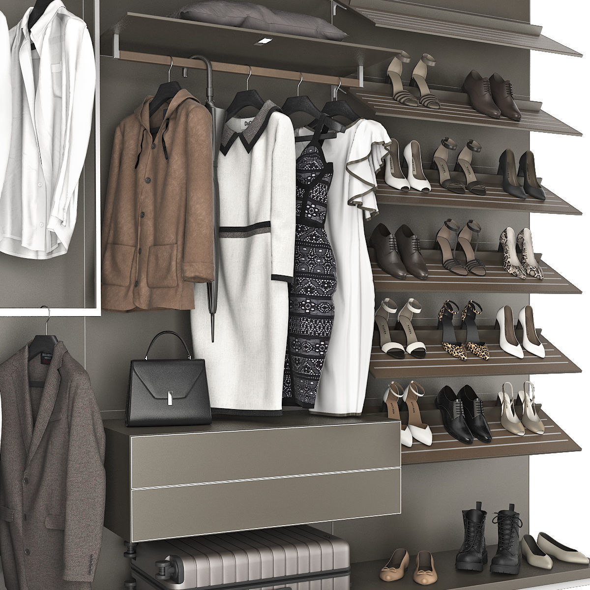 Walk-in Closet Rimadesio Abacus 1 3D model_8