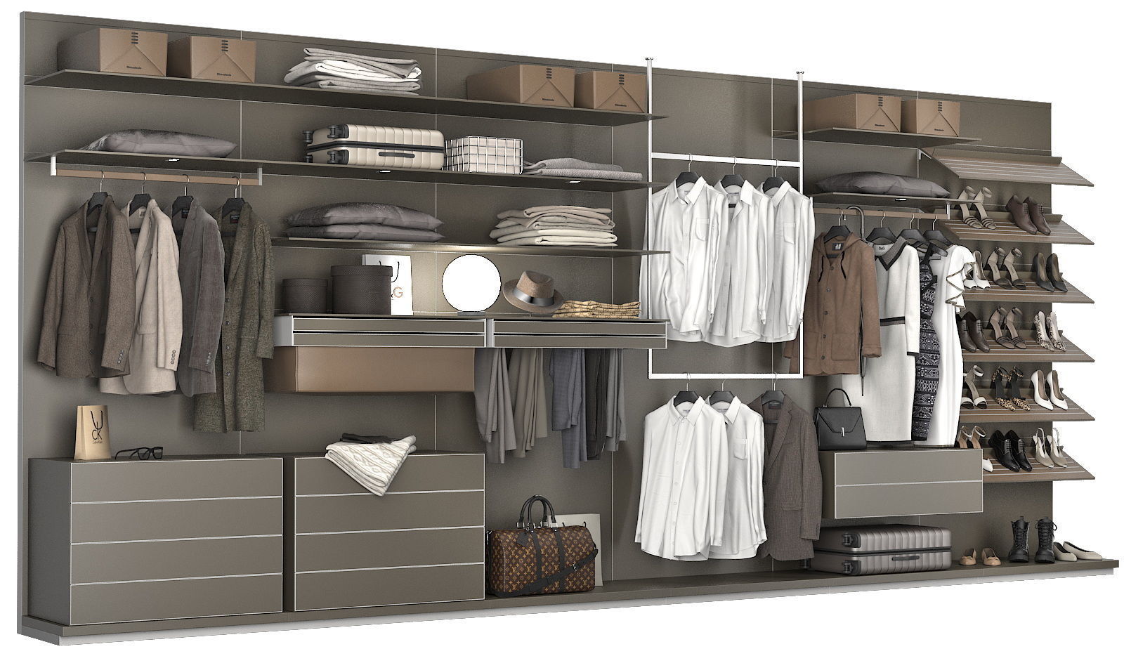 Walk-in Closet Rimadesio Abacus 1 3D model_2