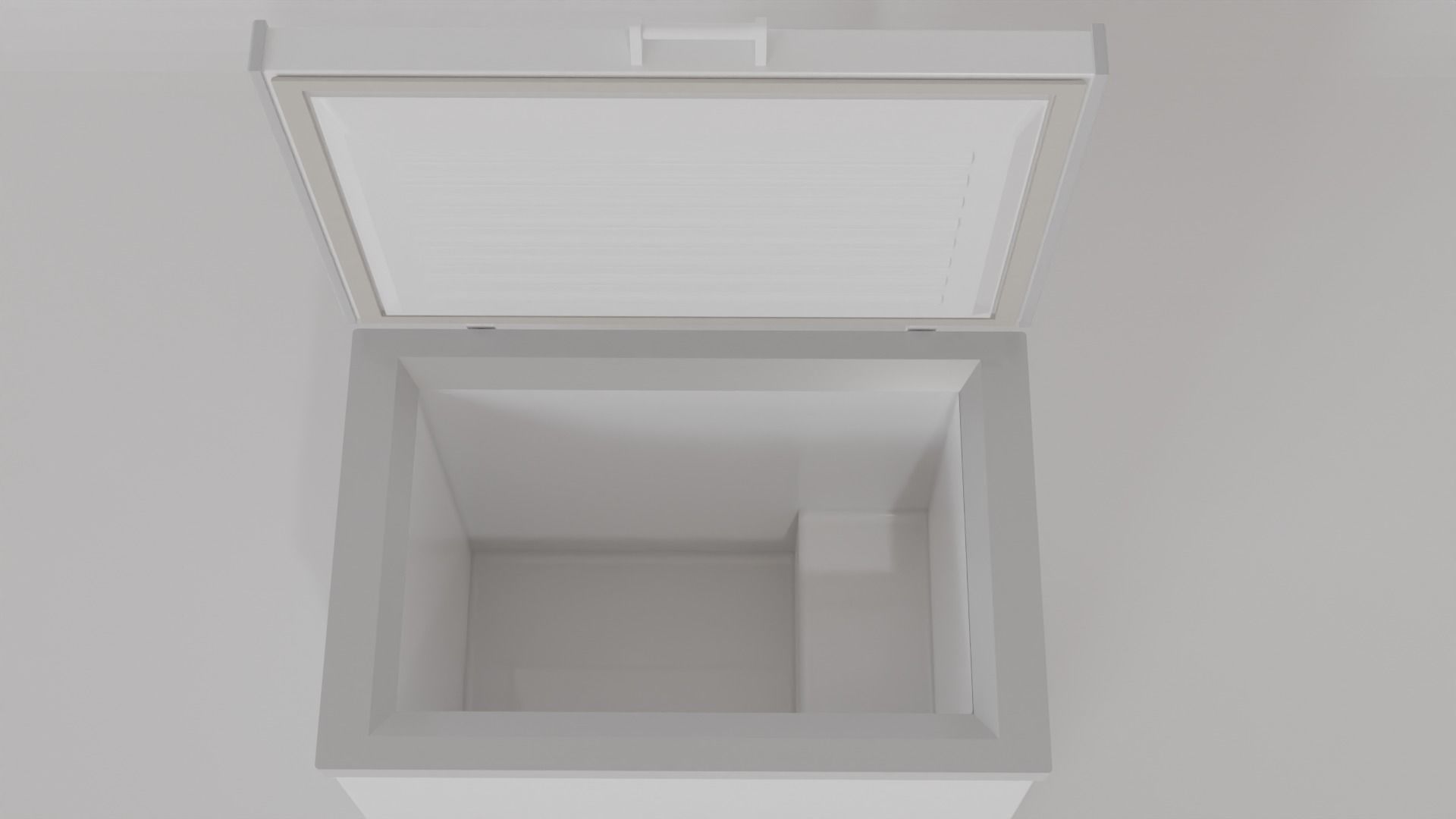 Real size chest freezer 3D model_3