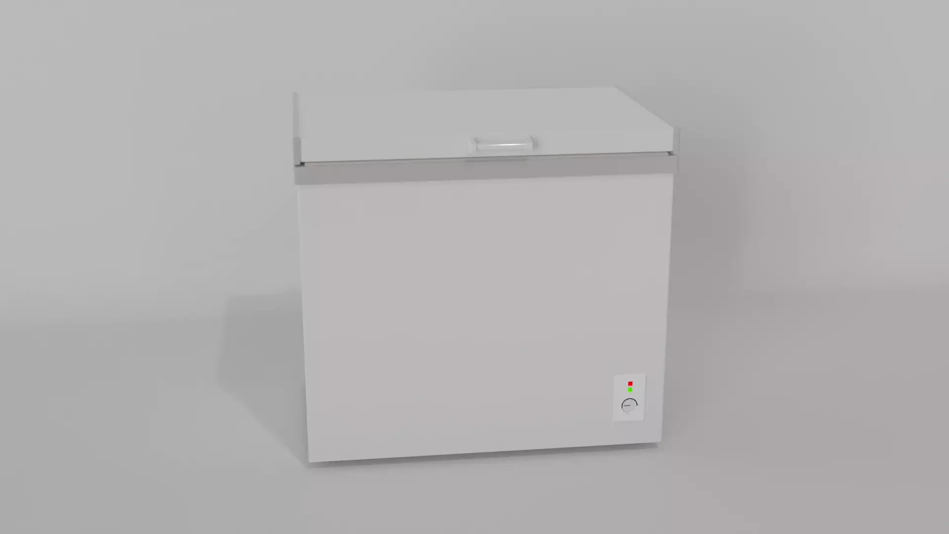 Real size chest freezer 3D model_0