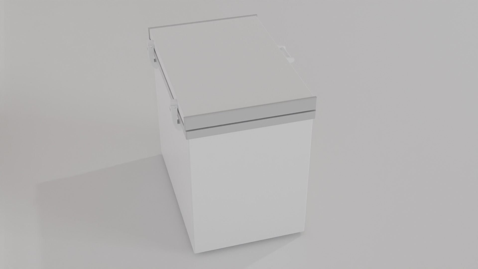 Real size chest freezer 3D model_2