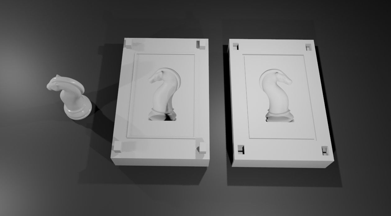 Mold for Horse - Chess Game - Form - Xadrez Molde Forma 3D print model_18