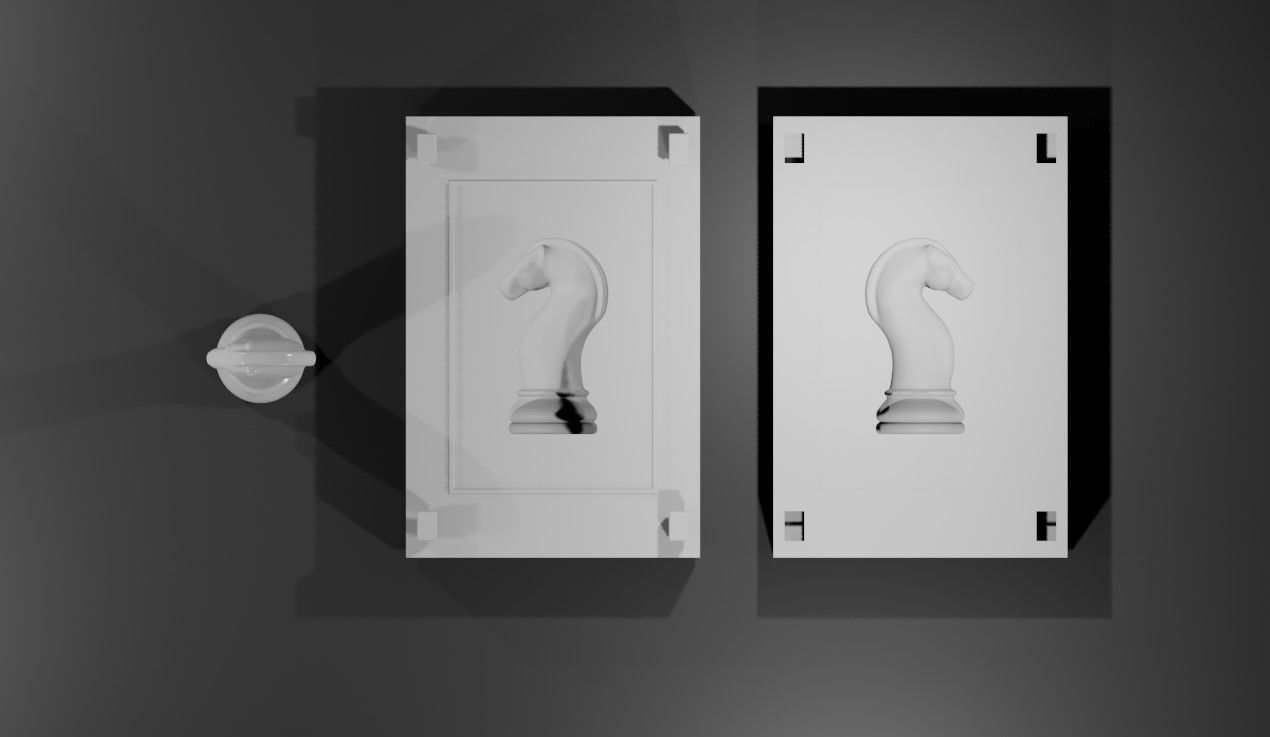 Mold for Horse - Chess Game - Form - Xadrez Molde Forma 3D print model_8