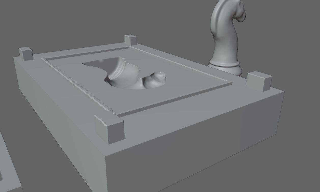 Mold for Horse - Chess Game - Form - Xadrez Molde Forma 3D print model_14
