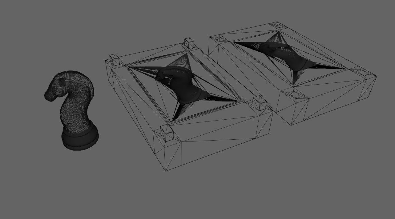 Mold for Horse - Chess Game - Form - Xadrez Molde Forma 3D print model_16