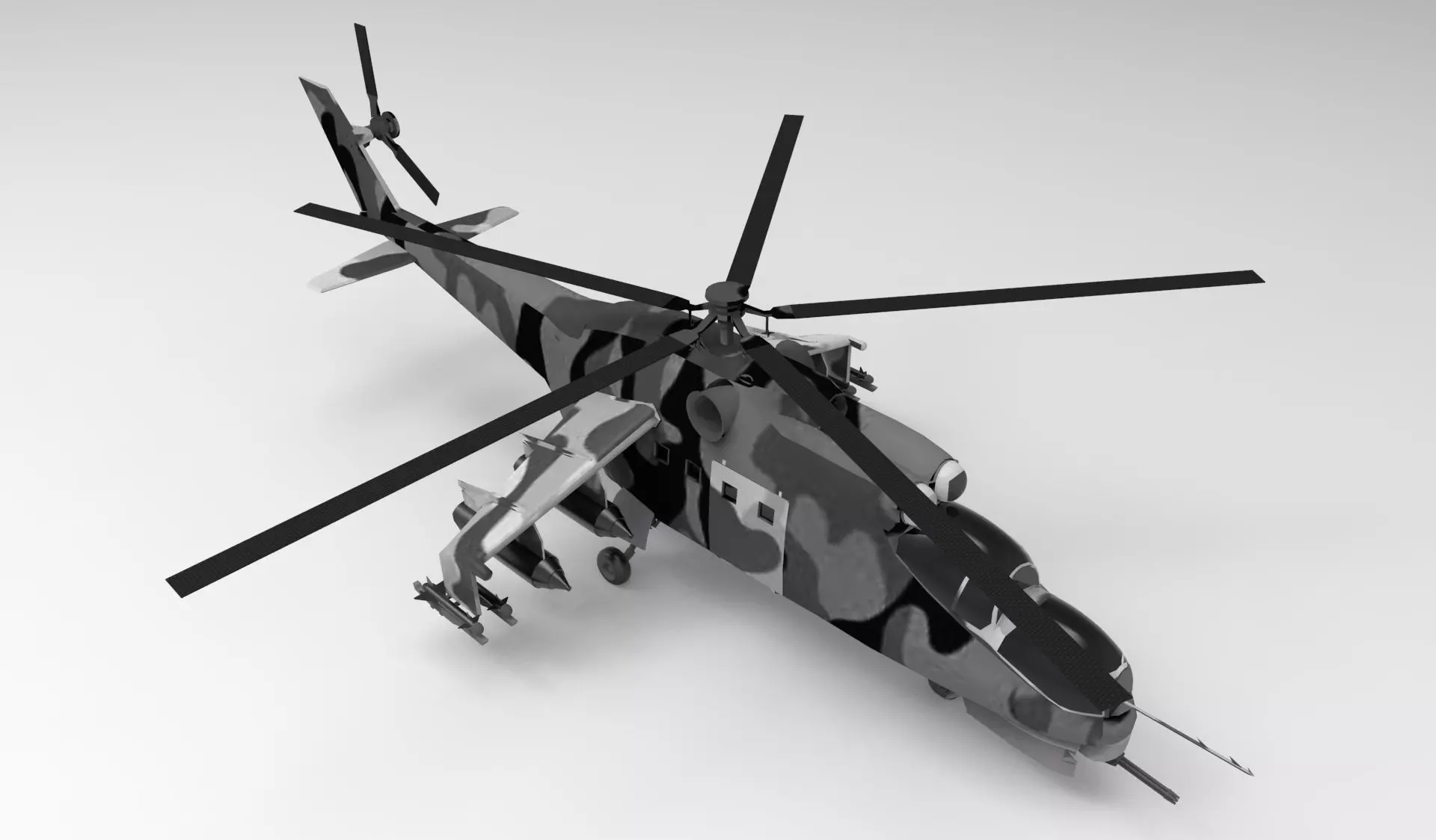 MIL 24 camouflage 3D model