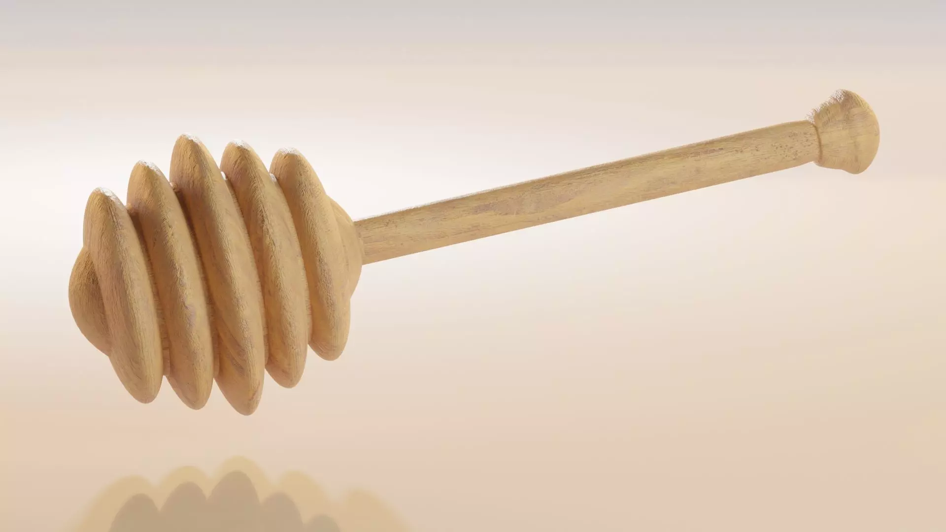 honey dipper spoon 3D model