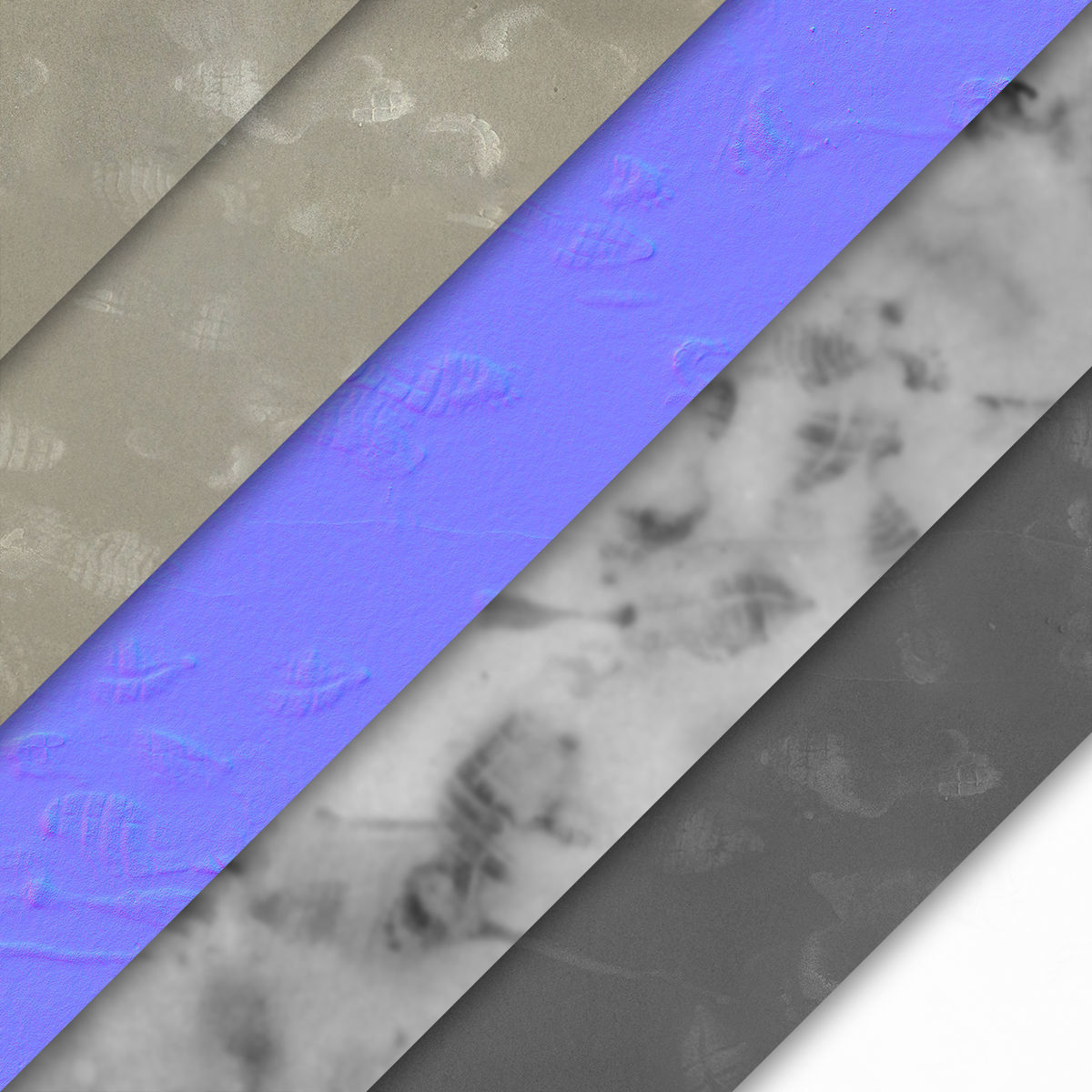 Ground - Beach Foot Prints Texture_3