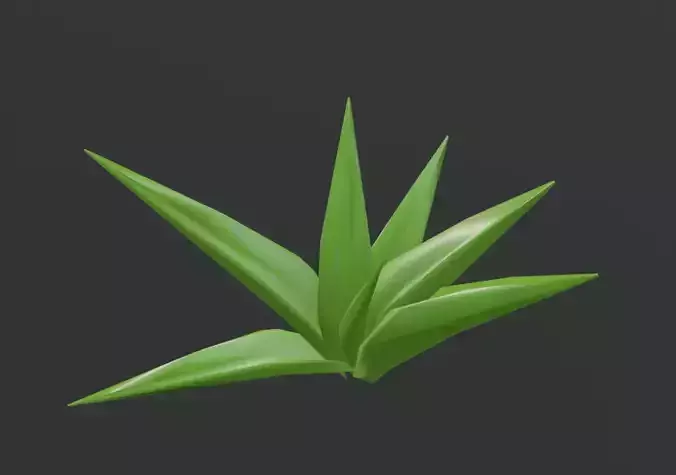 Low Poly Simple Plant