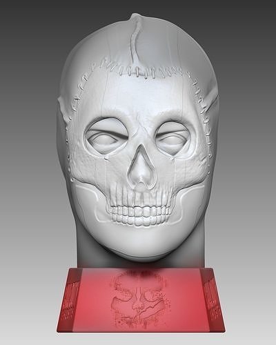 CALL OF DUTY GHOST PORTA AUDIFONOS 3D print model