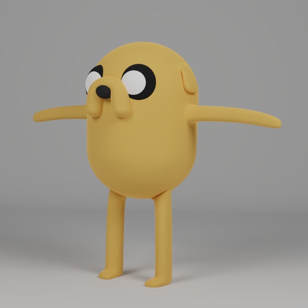 Jake From Adventure Time 3D Model 3D model_1