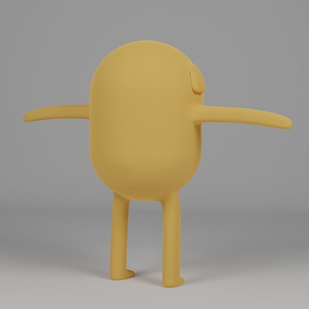 Jake From Adventure Time 3D Model 3D model_3