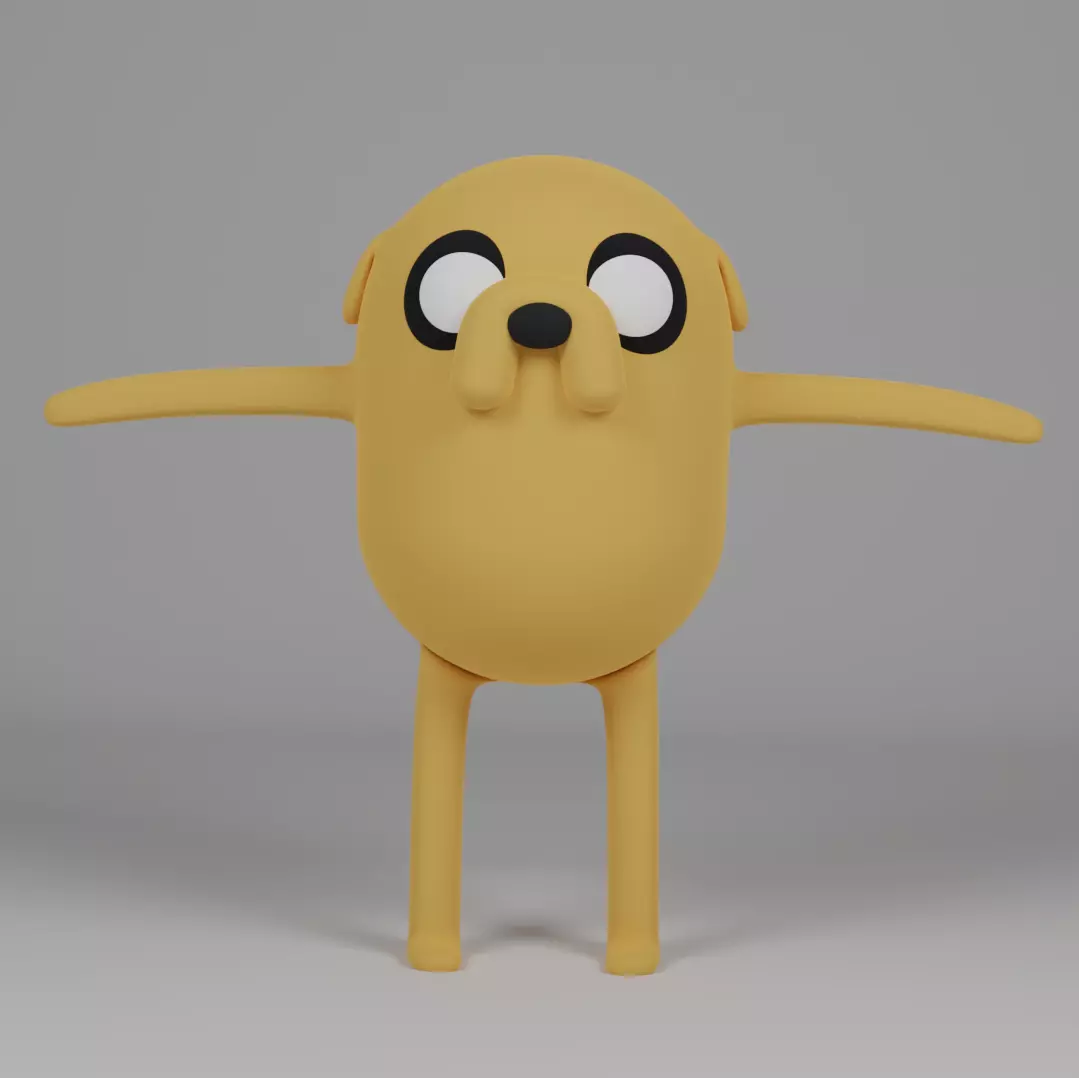 Jake From Adventure Time 3D Model 3D model_0