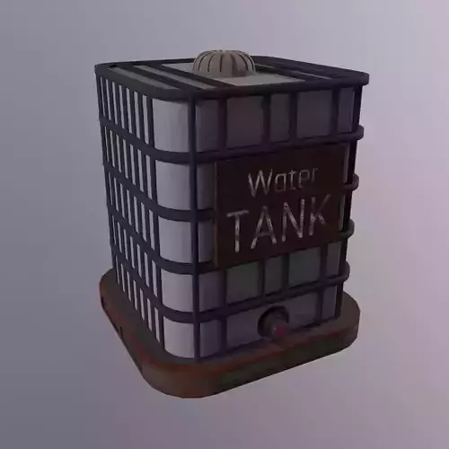 Water Tank - Low Poly - PBR 3D Model