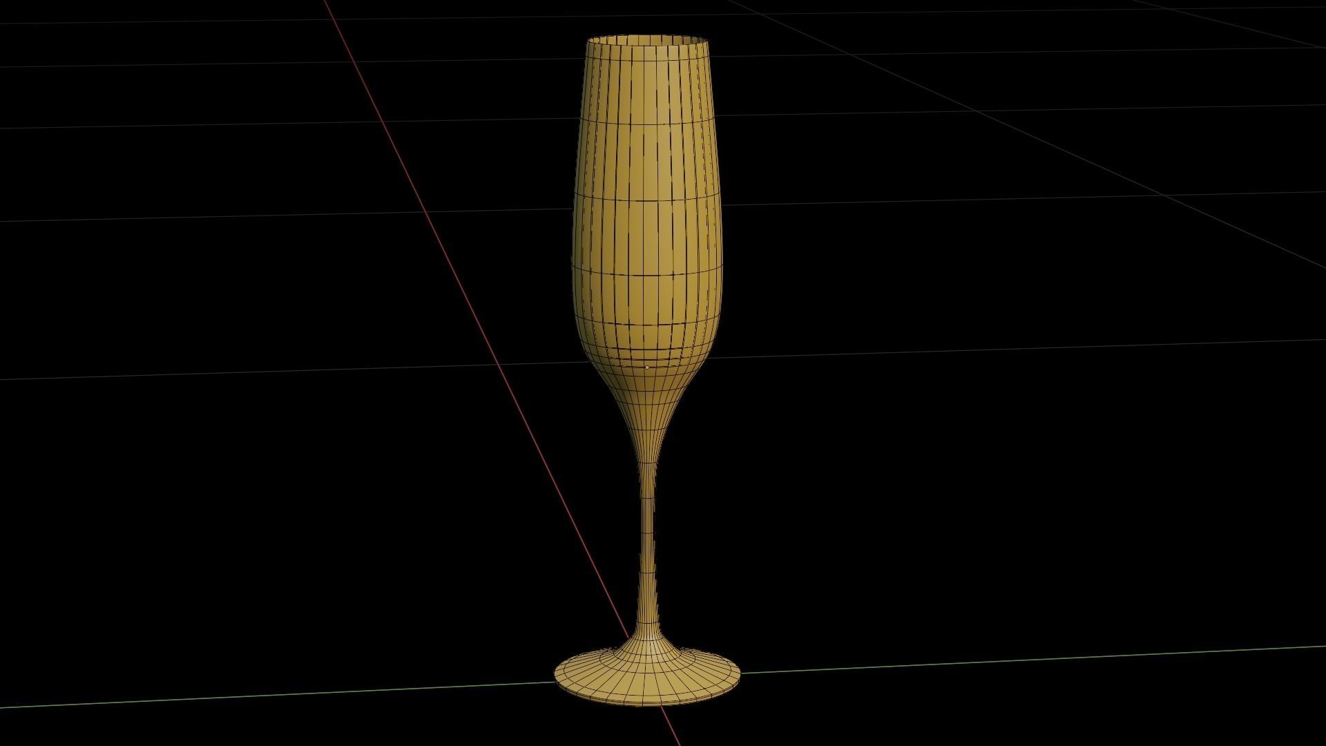 Champagne glass 1 3D model_13