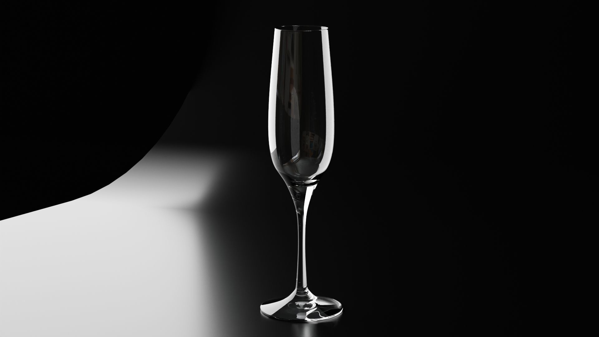 Champagne glass 1 3D model_7