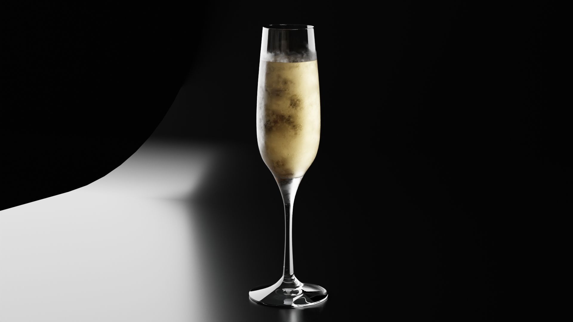 Champagne glass 1 3D model_9