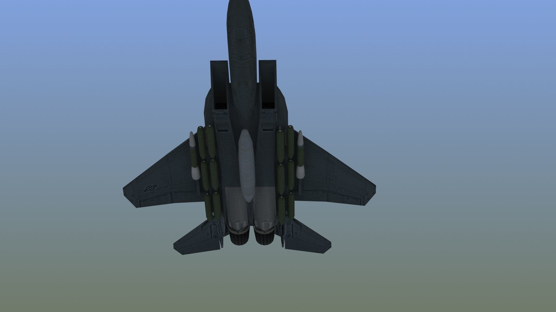 F15E Strike Eagle Low-poly 3D model_17