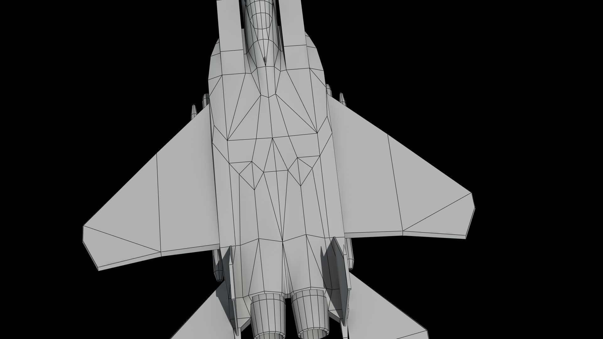 F15E Strike Eagle Low-poly 3D model_43