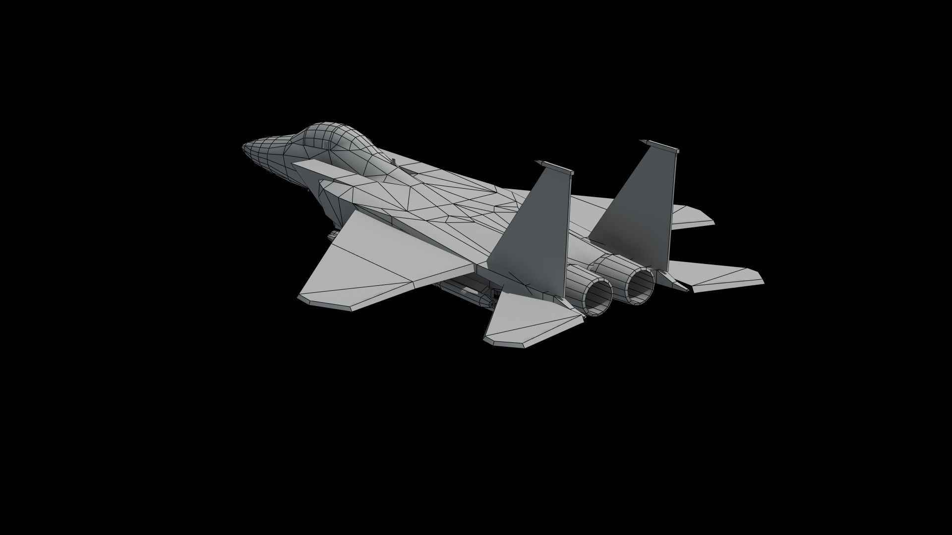 F15E Strike Eagle Low-poly 3D model_44