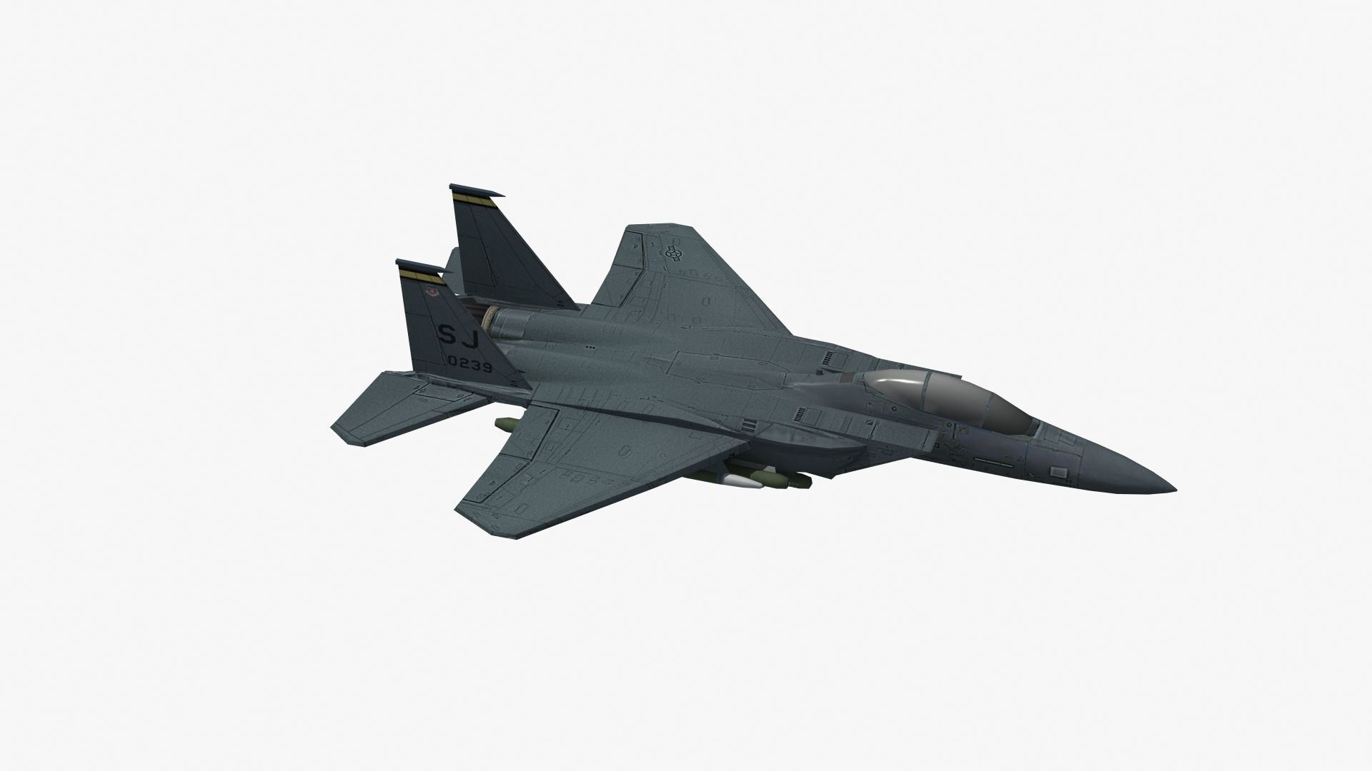 F15E Strike Eagle Low-poly 3D model_28