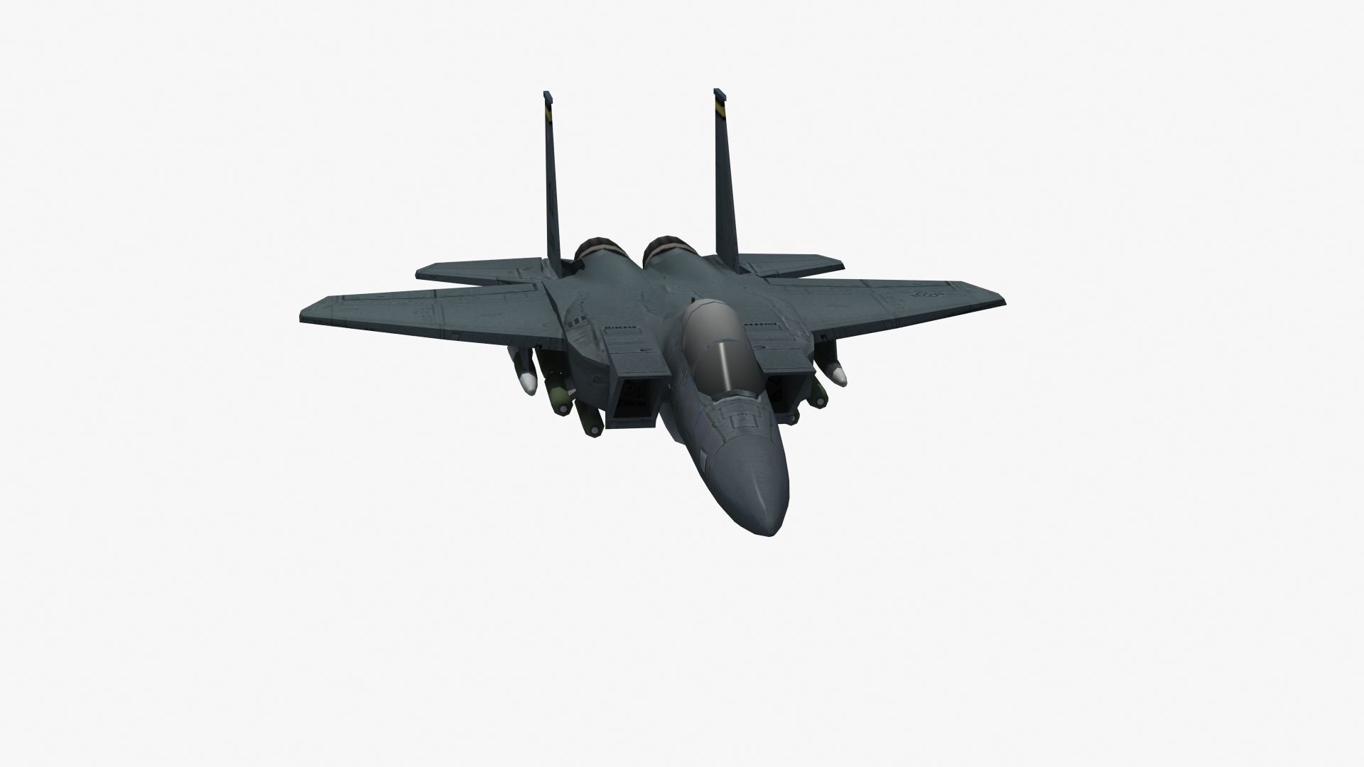 F15E Strike Eagle Low-poly 3D model_33