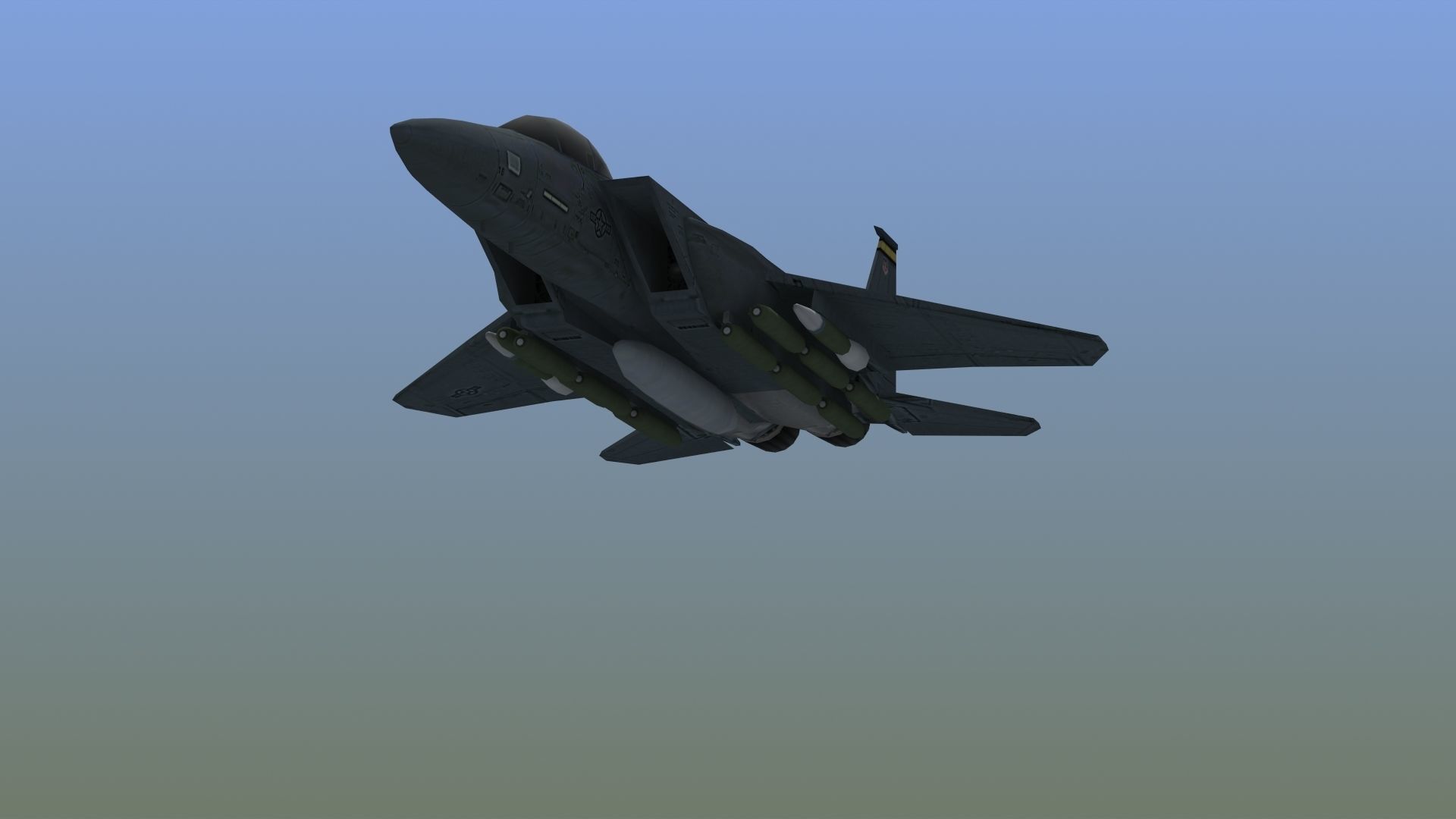 F15E Strike Eagle Low-poly 3D model_15