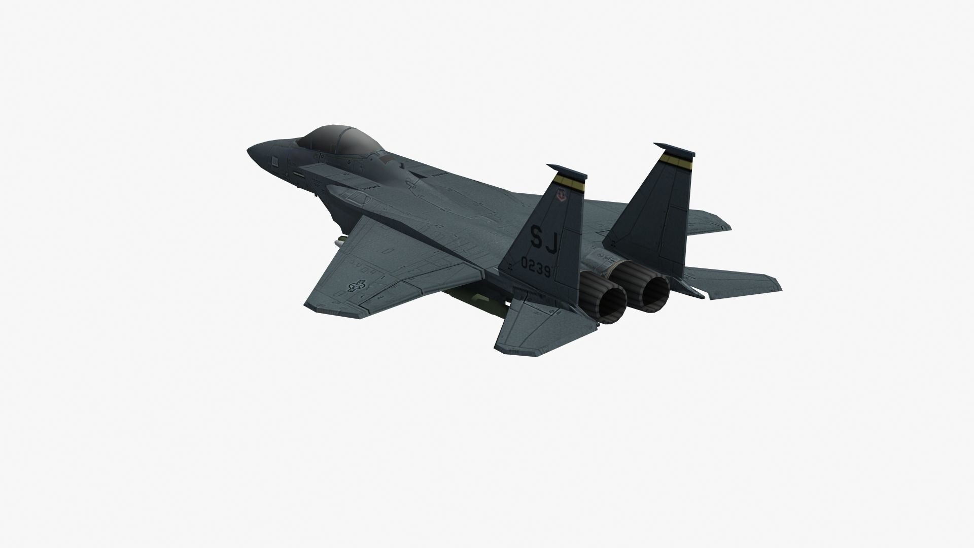 F15E Strike Eagle Low-poly 3D model_25
