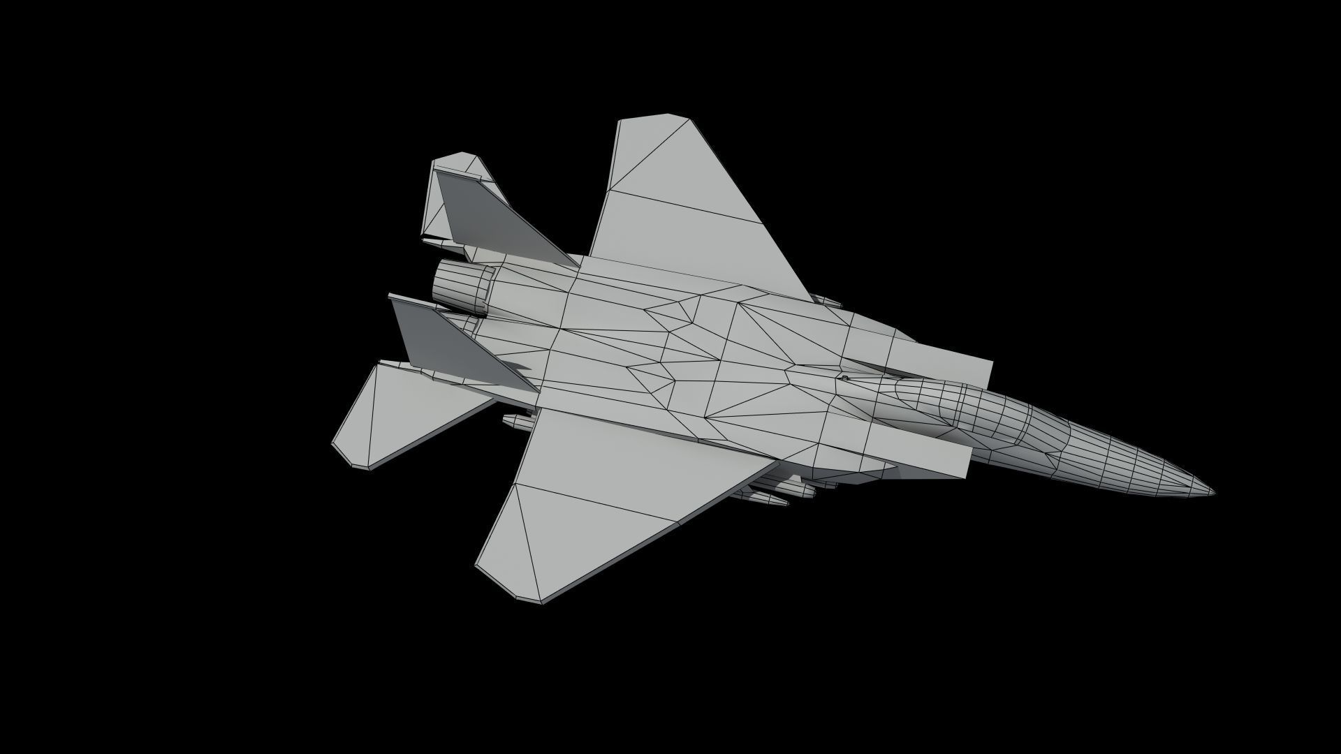 F15E Strike Eagle Low-poly 3D model_42