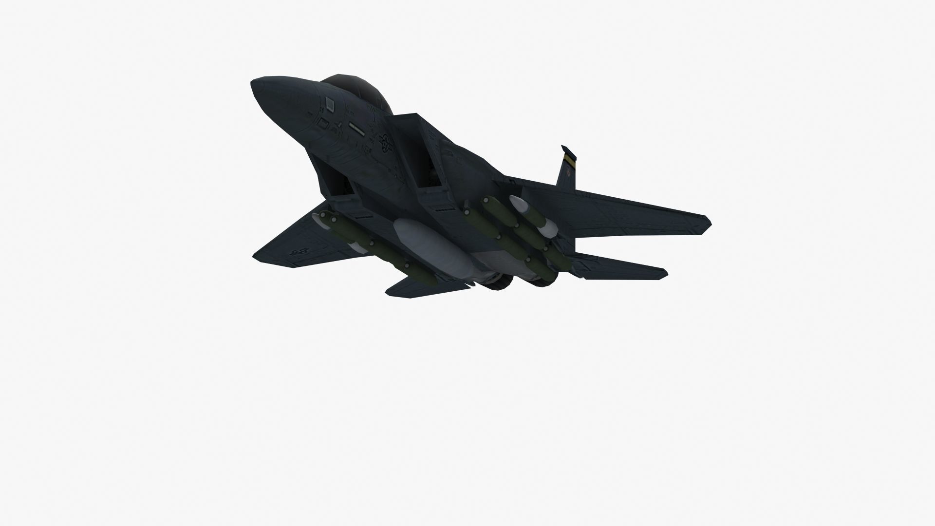 F15E Strike Eagle Low-poly 3D model_34