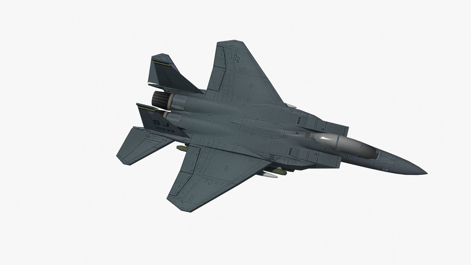 F15E Strike Eagle Low-poly 3D model_23