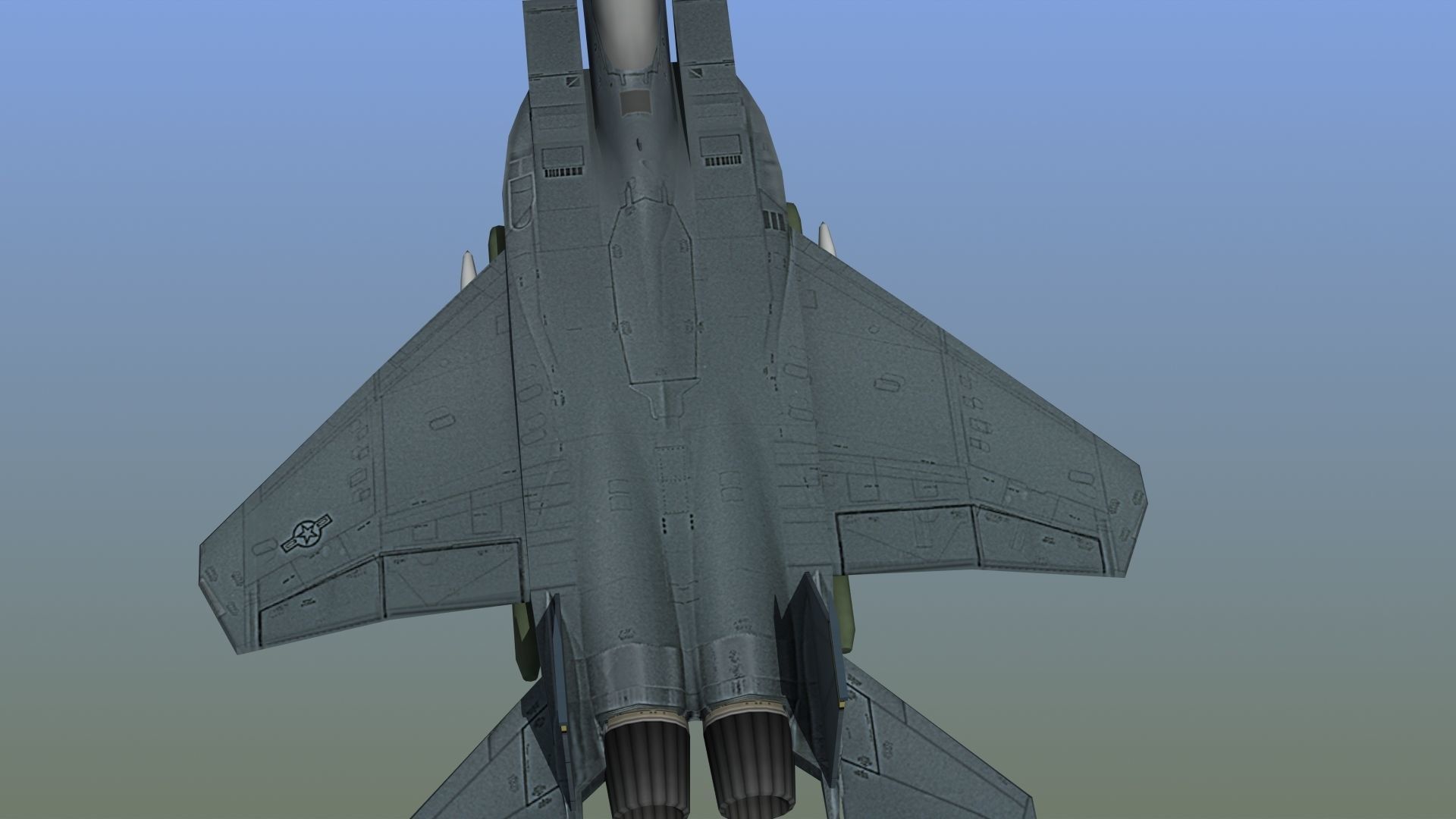 F15E Strike Eagle Low-poly 3D model_5