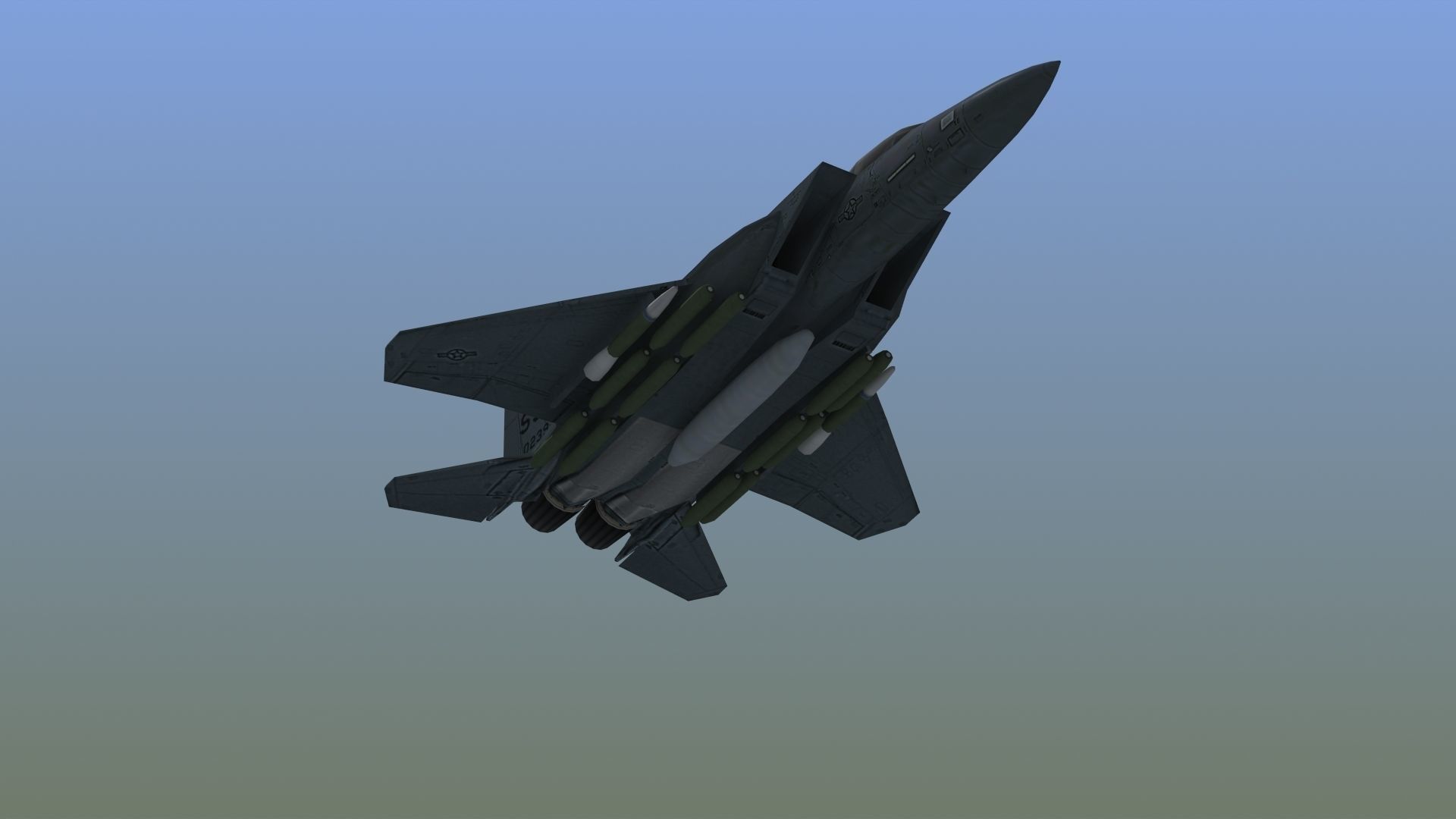 F15E Strike Eagle Low-poly 3D model_18