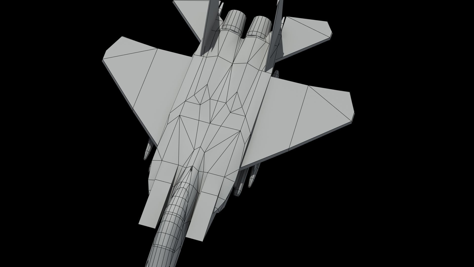 F15E Strike Eagle Low-poly 3D model_41