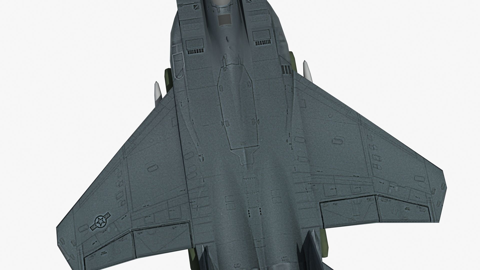F15E Strike Eagle Low-poly 3D model_26