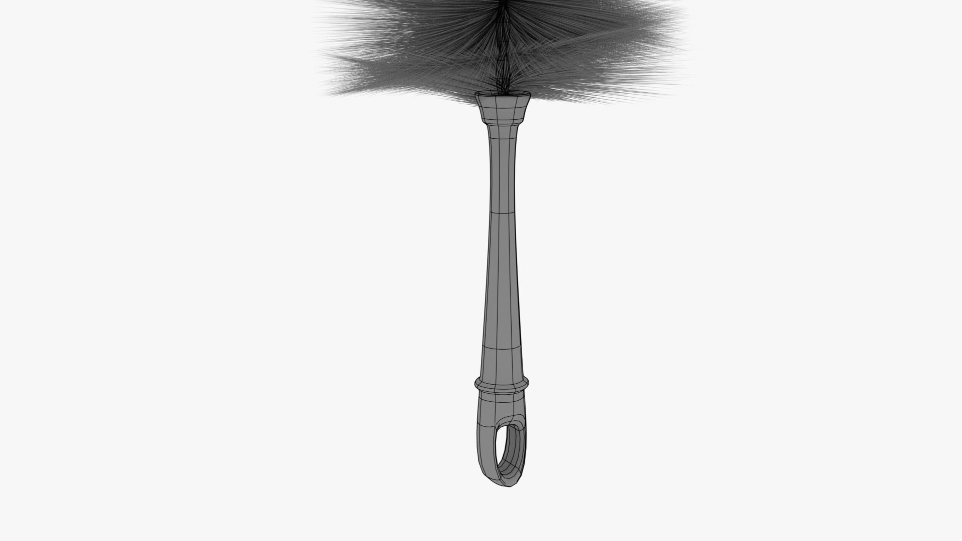 Hand Furniture Duster 3D model_6
