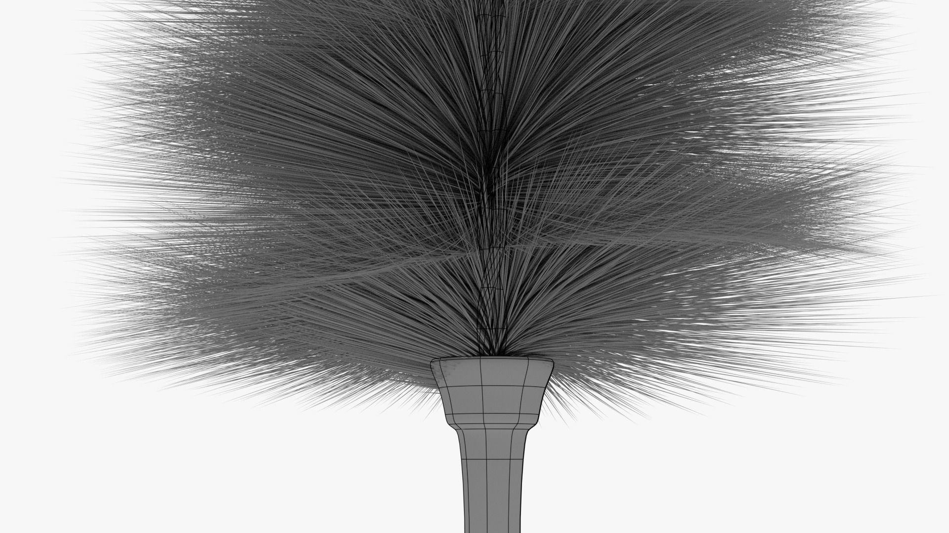 Hand Furniture Duster 3D model_7