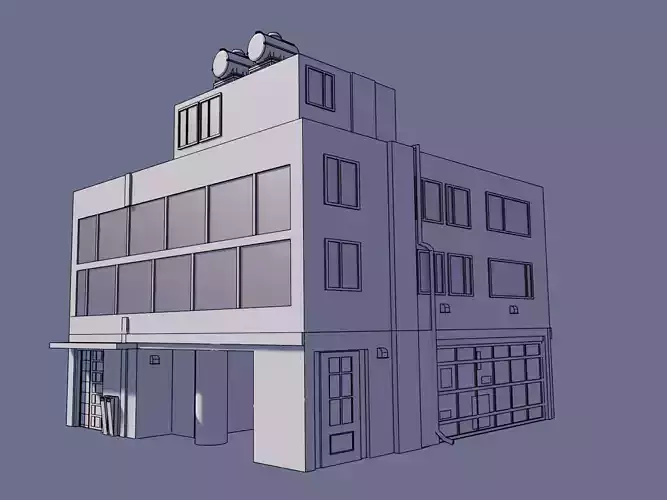 Small Building Free 3D model