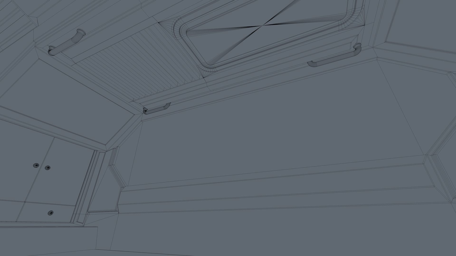 Sci Fi Bedroom Low-poly 3D model_17