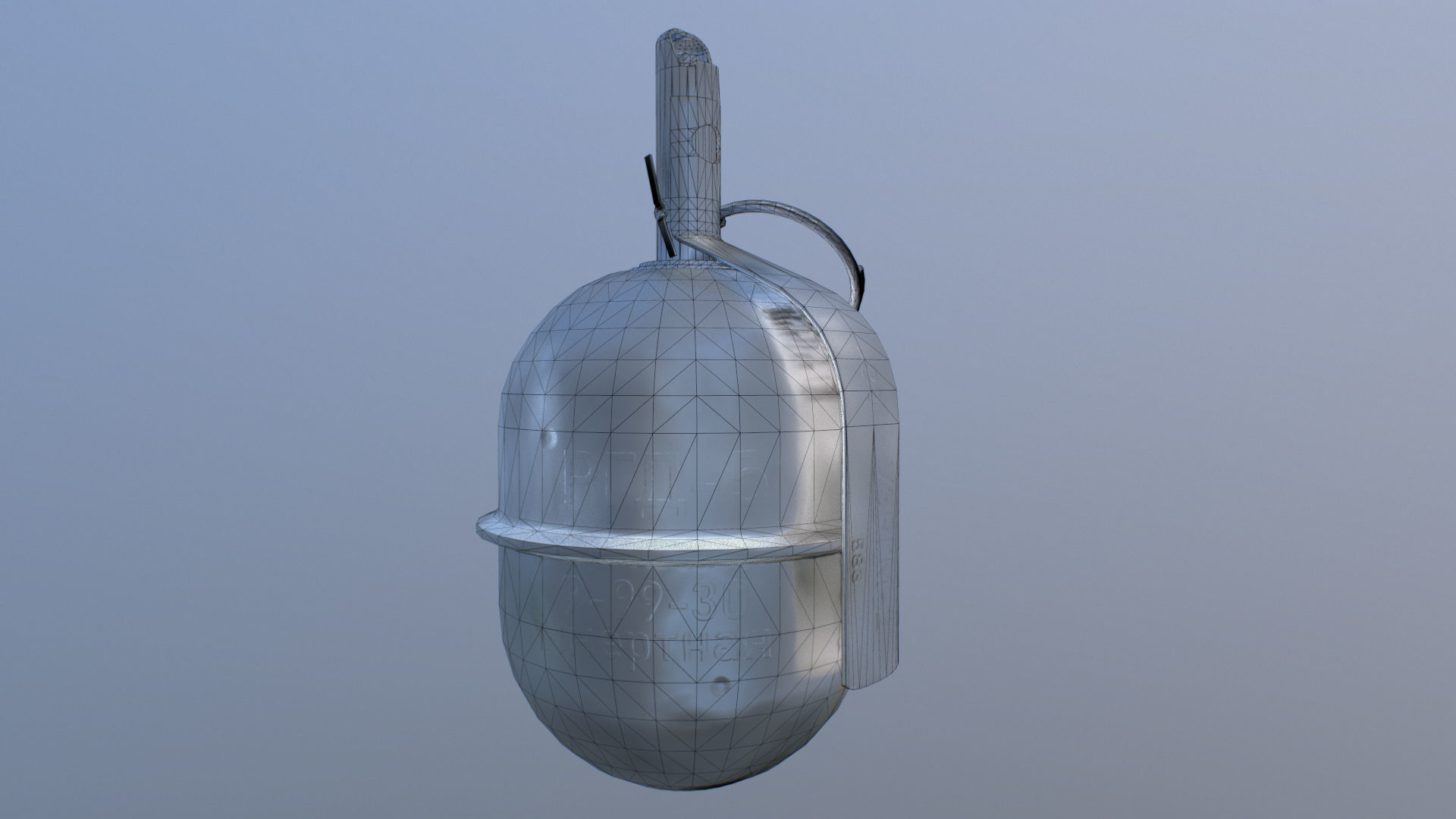 RGD-5 old grenade Low-poly 3D model_3