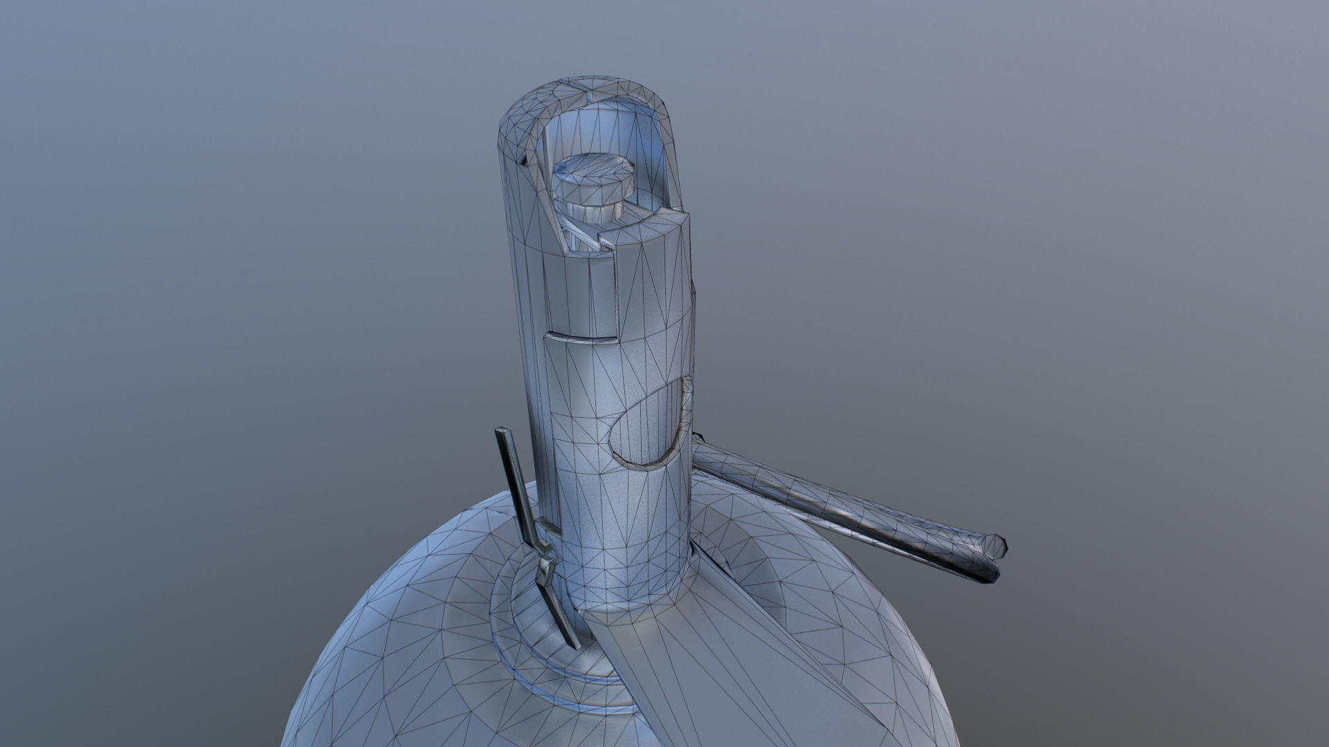 RGD-5 old grenade Low-poly 3D model_9