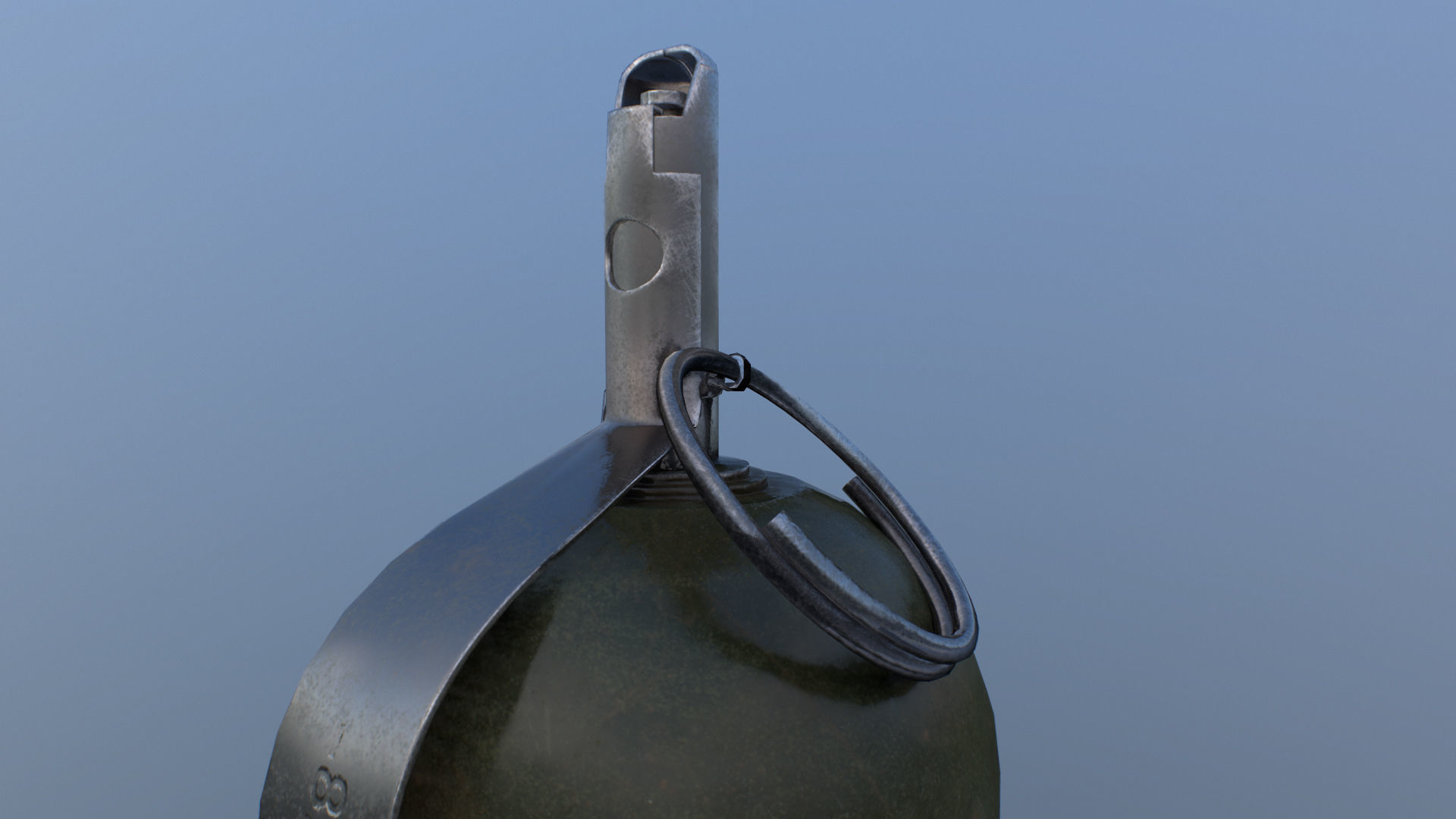 RGD-5 old grenade Low-poly 3D model_10