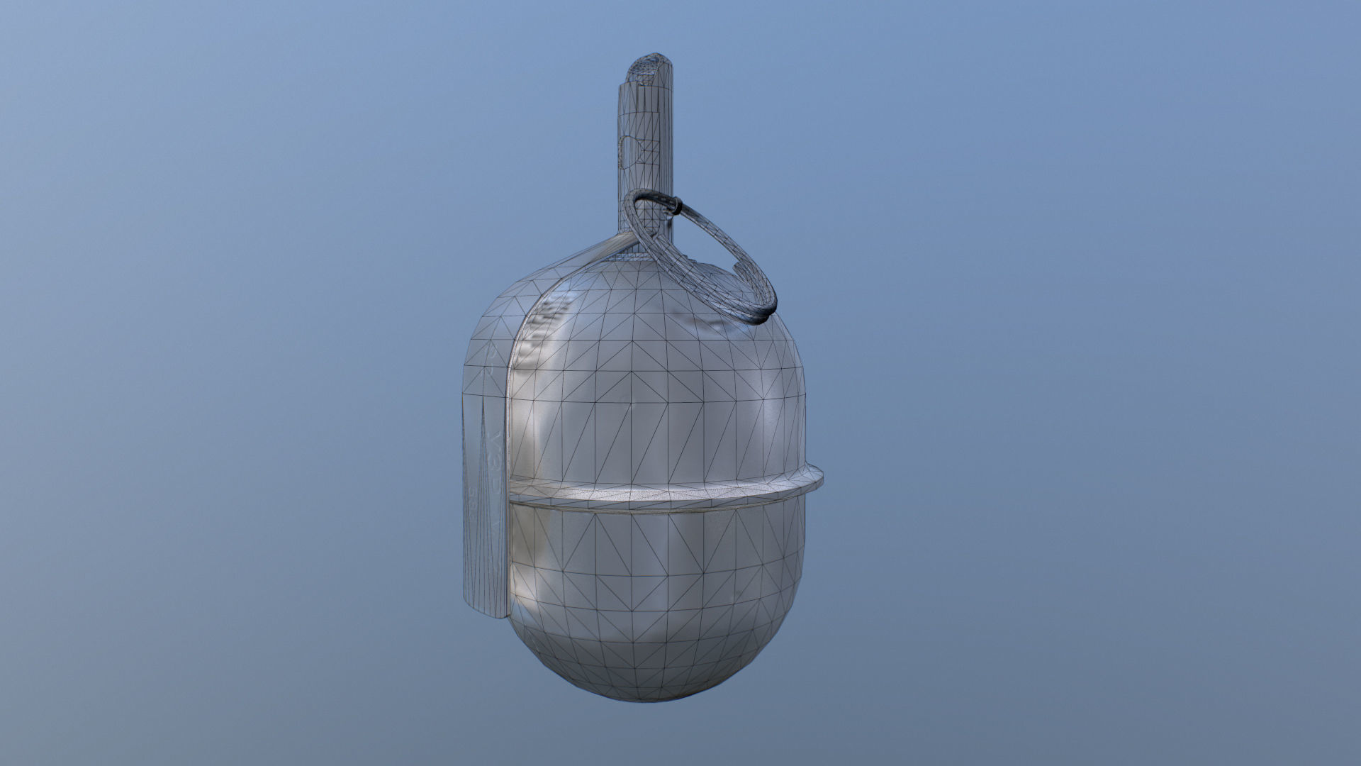 RGD-5 old grenade Low-poly 3D model_5
