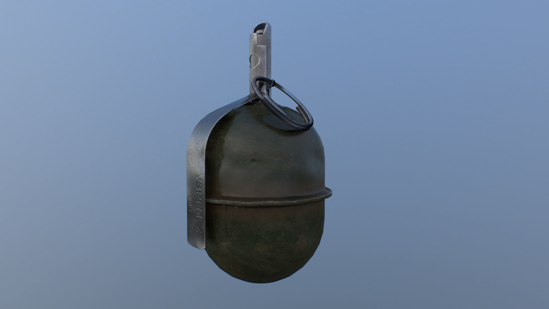 RGD-5 old grenade Low-poly 3D model_4